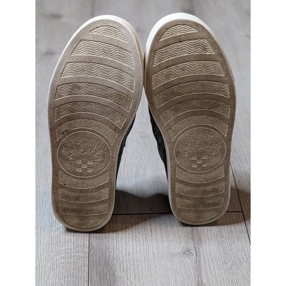 Vince Camuto Becker Black Leather Open Weave Slip On Loafer Sneaker sz 8.5 - Picture 10 of 10